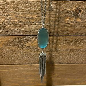 Kendra Scott Rayne necklace in aqua